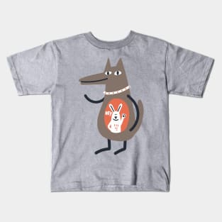 Wolf Yummie Bunny Kids T-Shirt